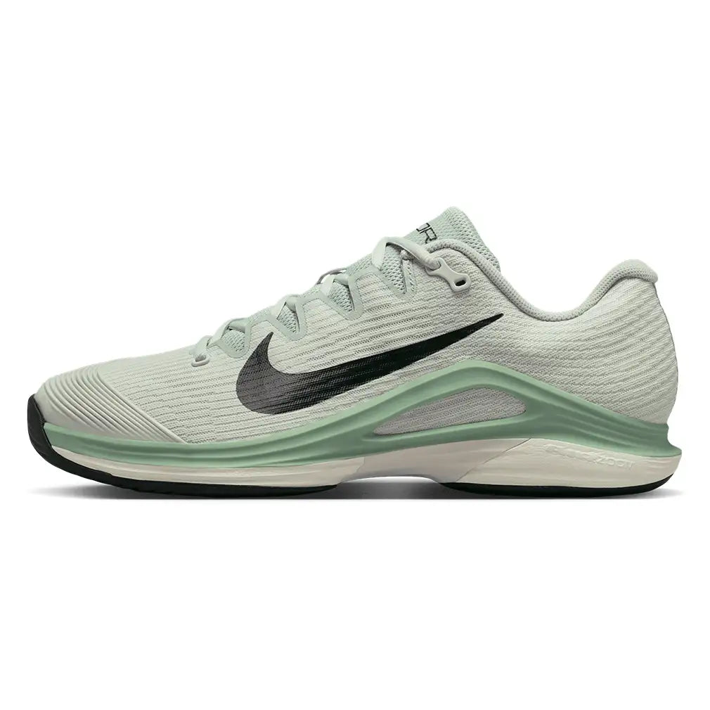 Men's Zoom Vapor 12 Tennis Shoes Light Silver and Black