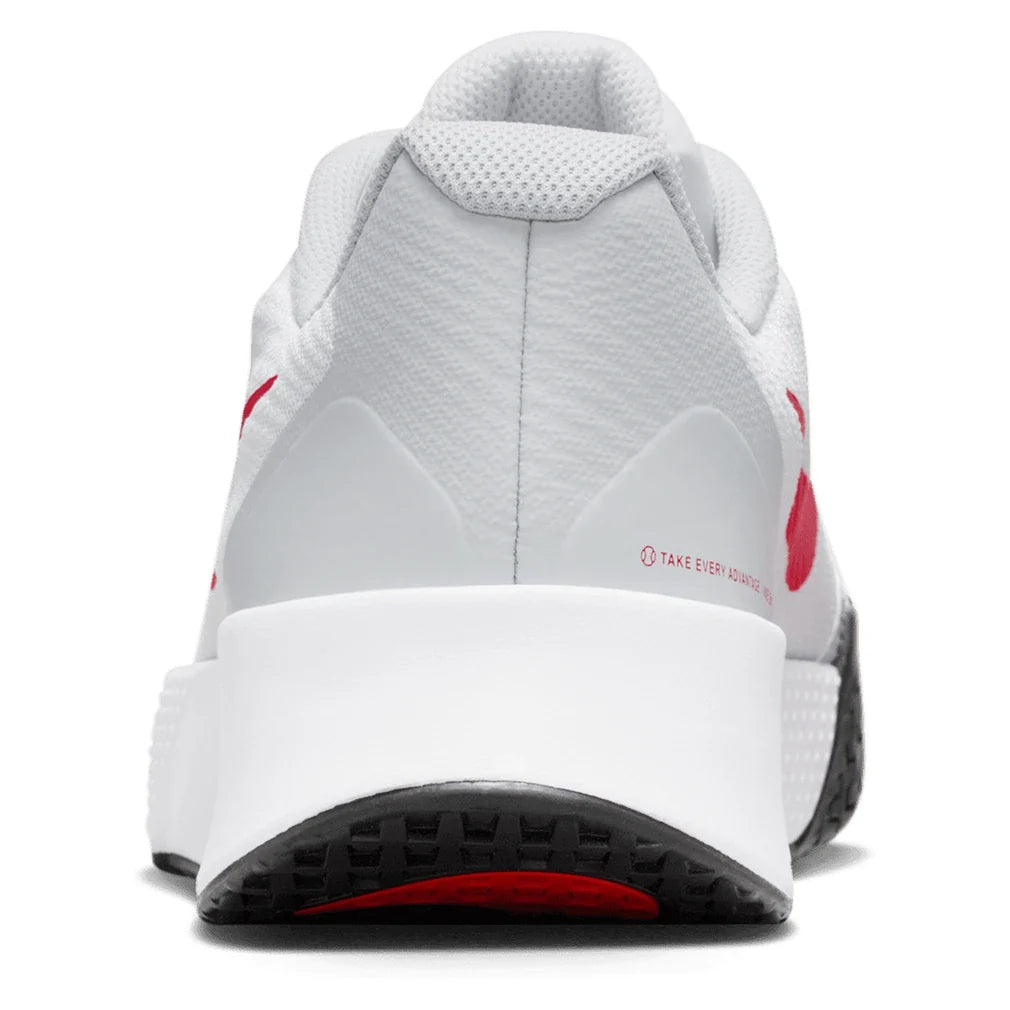 Men's Vapor Lite 3 Tennis Shoes White and Lt Crimson