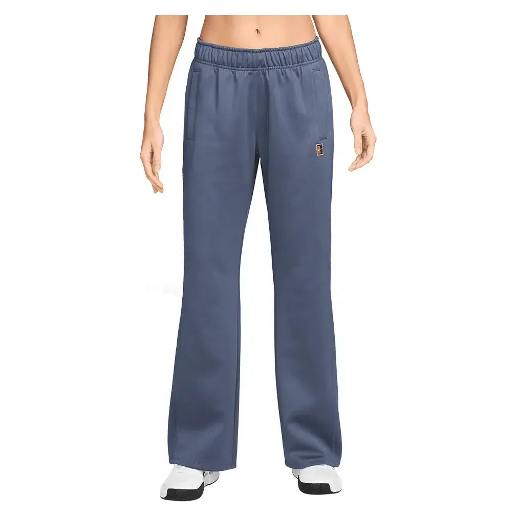Women's Court Dri-FIT Heritage Windrunner Poly Knit Tennis Pant Diffused Blue-Apparel-Nike-FZ6509-415-Tennis Express