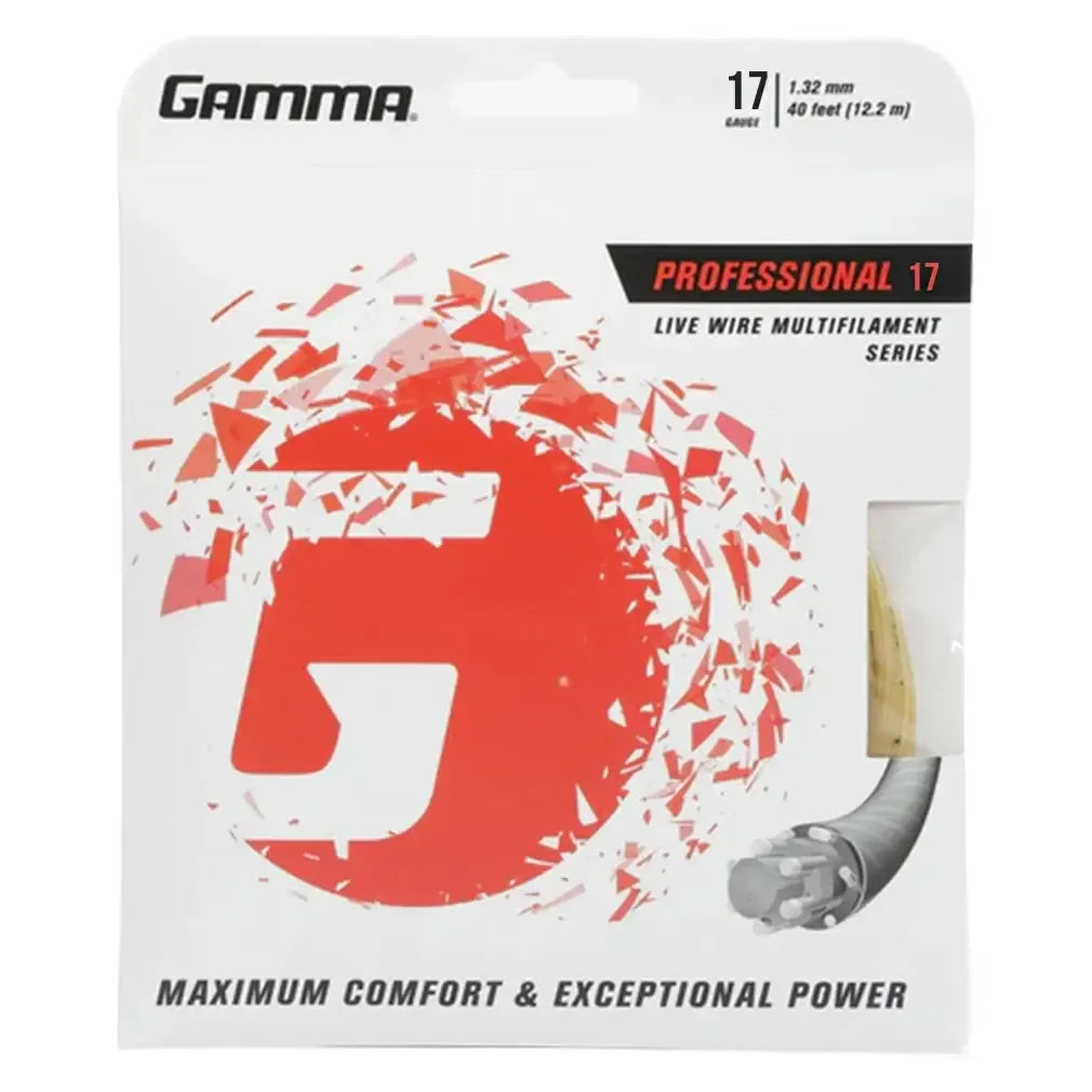 Live Wire Professional Tennis Sting Natural-Strings-Gamma-GLWP-SET1-Tennis Express