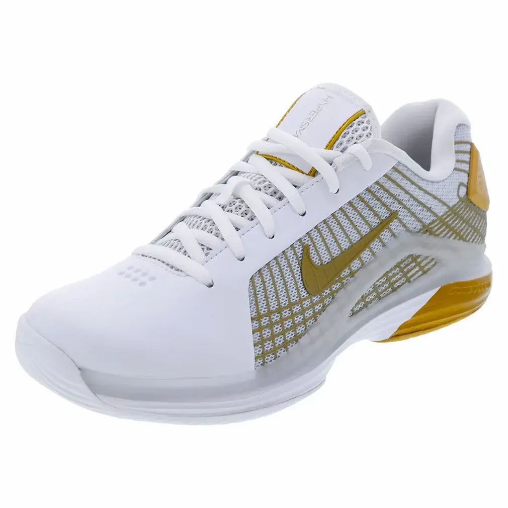 Men's Zoom Vapor 12 Hypersmash Tennis Shoes White and Metallic Gold-Footwear-Nike-HV1488-100H25copy-Tennis Express