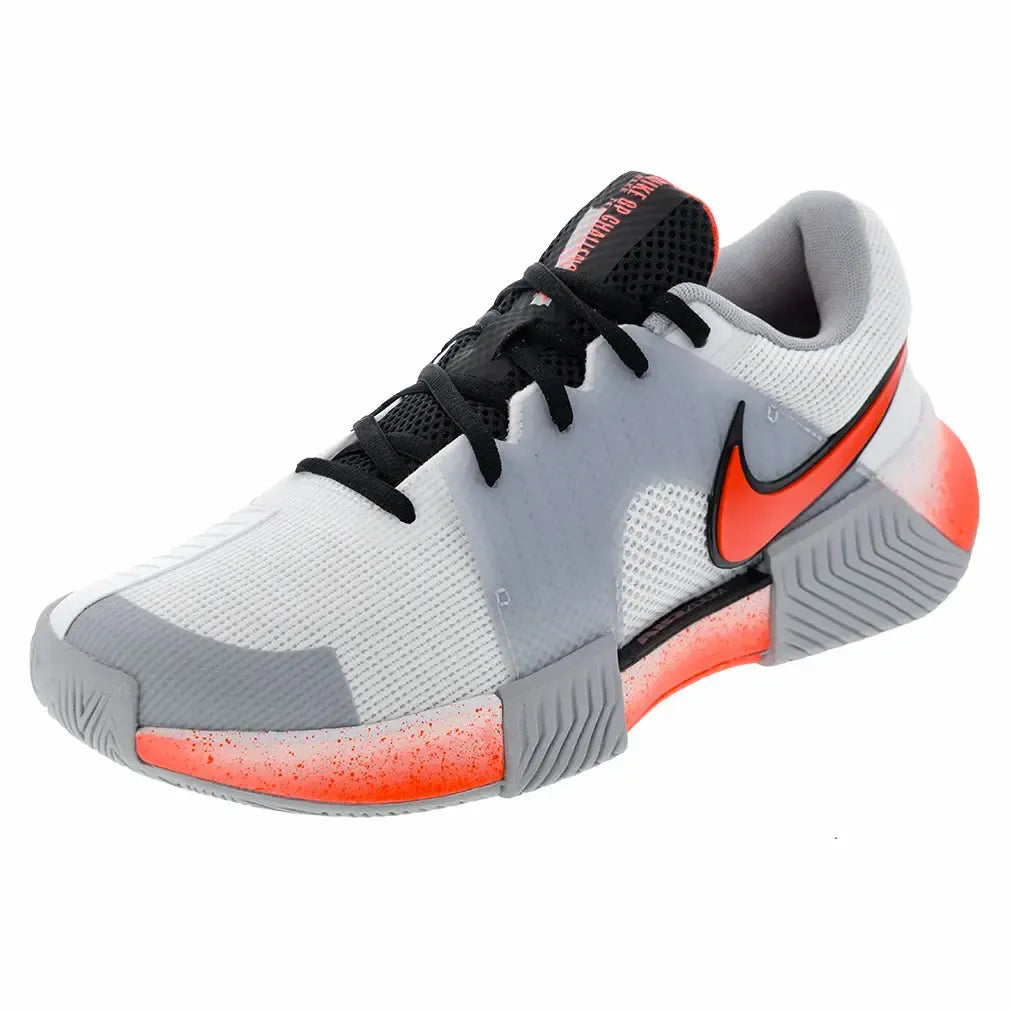 Men's GP Challenge 1 Premium Tennis Shoes White and Hot Lava-Footwear-Nike-HV1489-100H25copy-Tennis Express