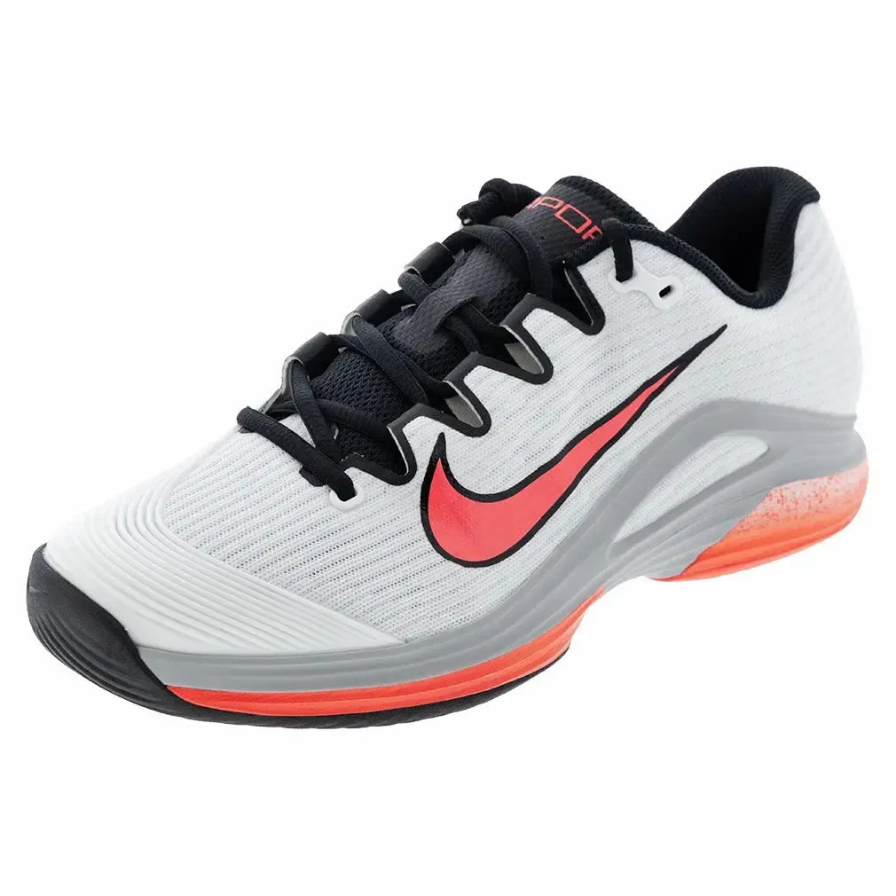 Men's Zoom Vapor 12 Premium Tennis Shoes White and Hot Lava-Footwear-Nike-IB2534-100H25copy-Tennis Express