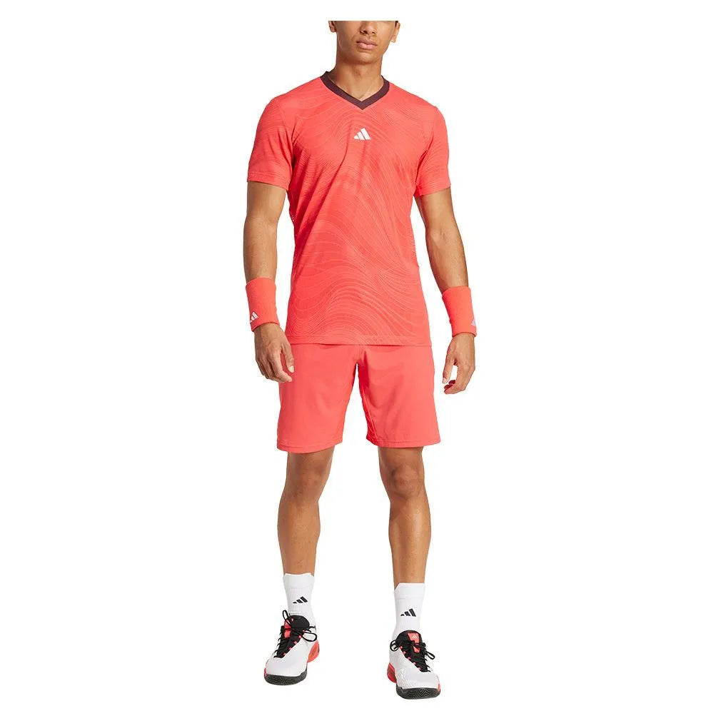 Men's Ergo 7 inch Tennis Short Semi Lucid Red