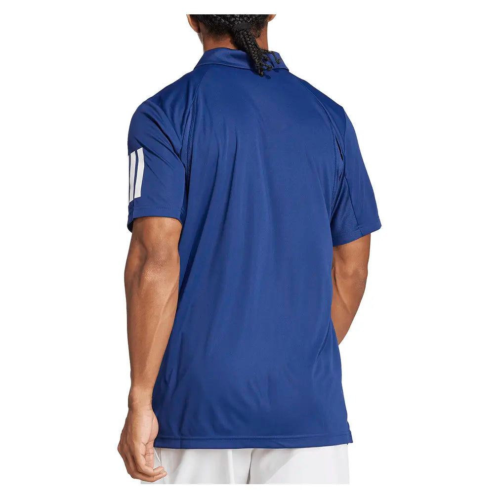 Men's Club 3 Stripe Tennis Polo Dark Blue