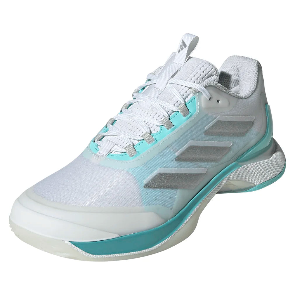 Women's Avacourt 2 Tennis Shoes Footwear White and Flash Aqua-Footwear-Adidas-JR2053-H25-x-Tennis Express