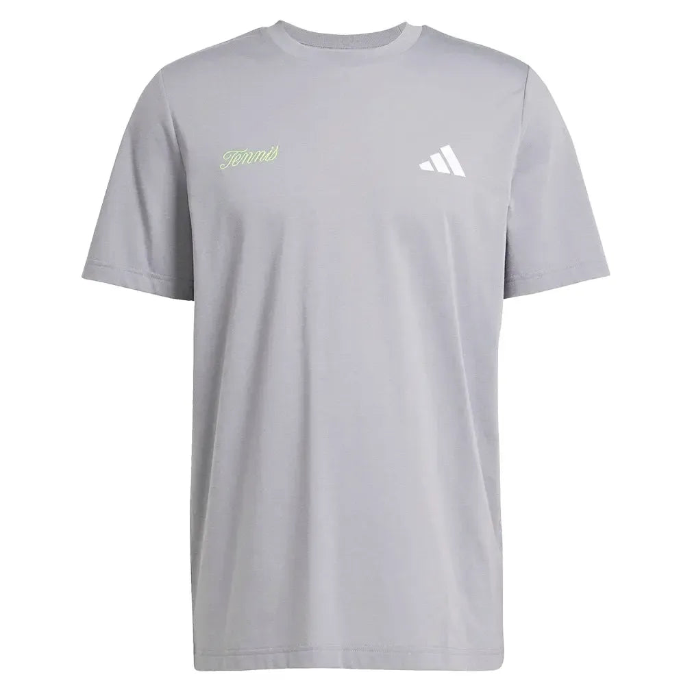 Men's US Graphic Tennis Tee Grey Three-Apparel-Adidas-JW3569-H25-1-Tennis Express