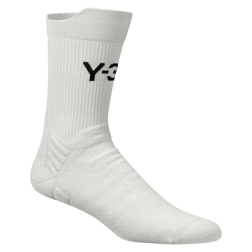 Y-3 Tennis Crew Socks Orbit Grey and Black-Socks-Adidas-JW8552-H25-1-Tennis Express
