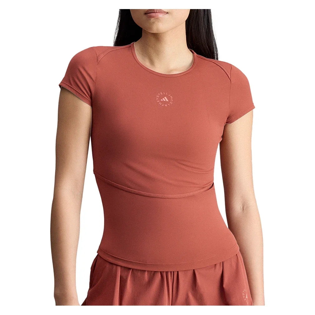 Women's Stella McCartney True Purpose Training Tee Burnt Sienna