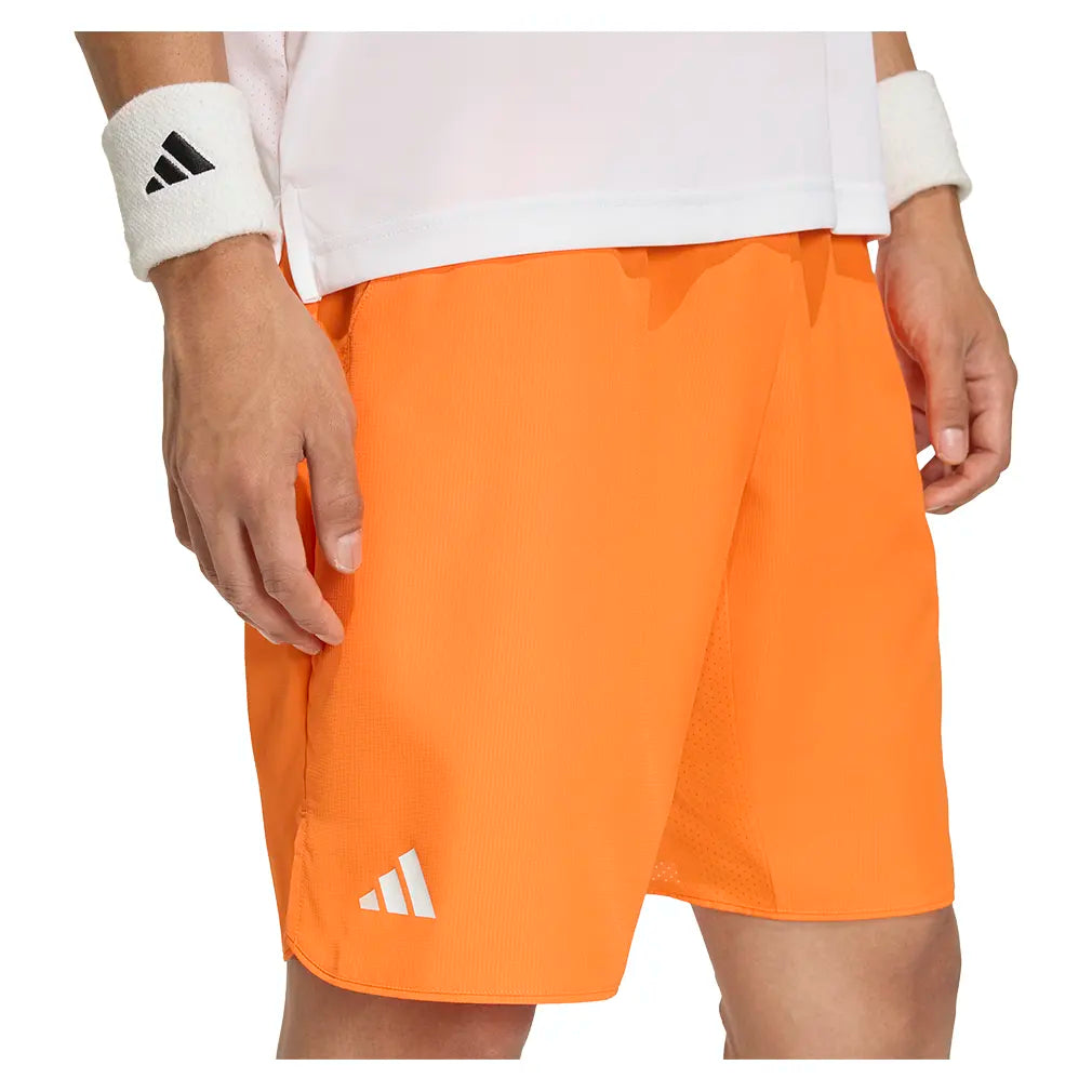 Men's Club 7 Inch Tennis Short Pure Orange