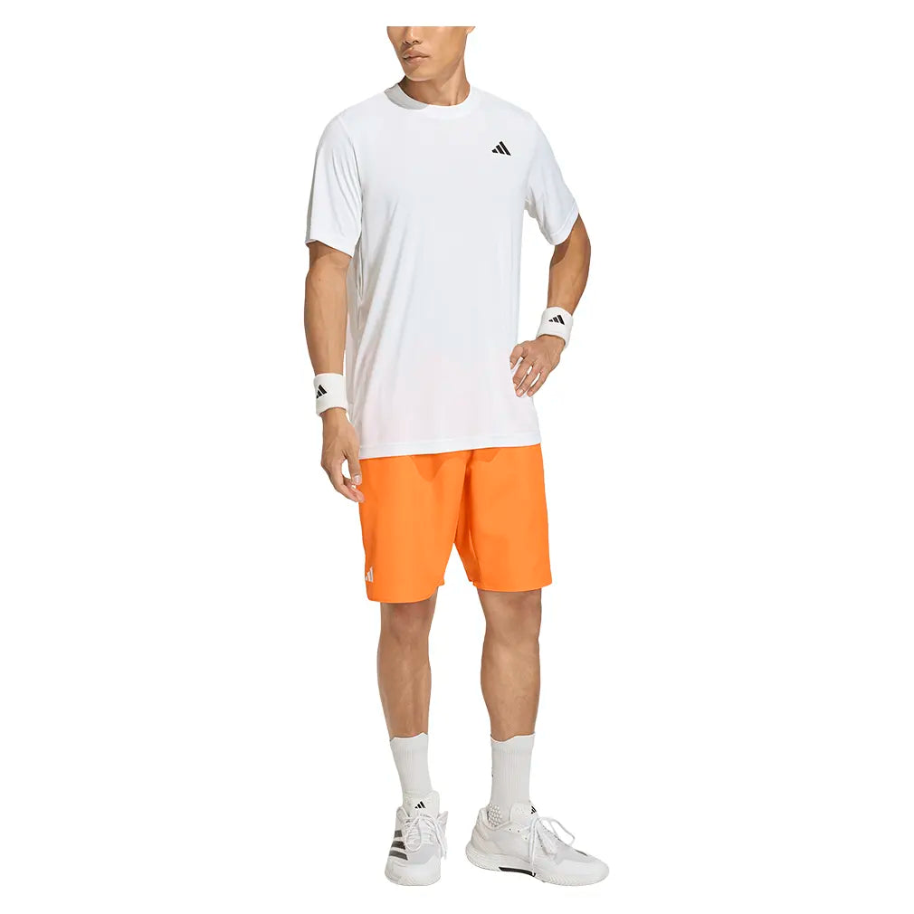 Men's Club 7 Inch Tennis Short Pure Orange
