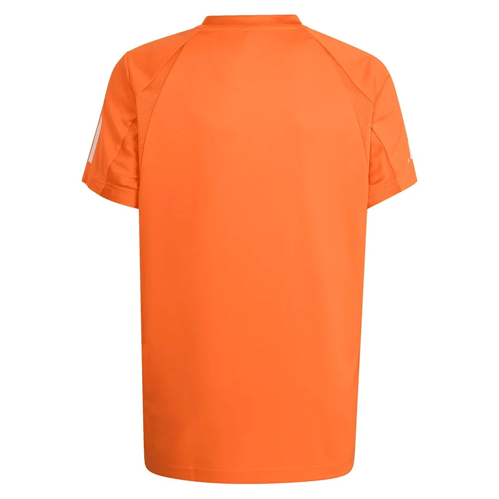 Boys' Club 3 Stripe Tennis Tee Pure Orange