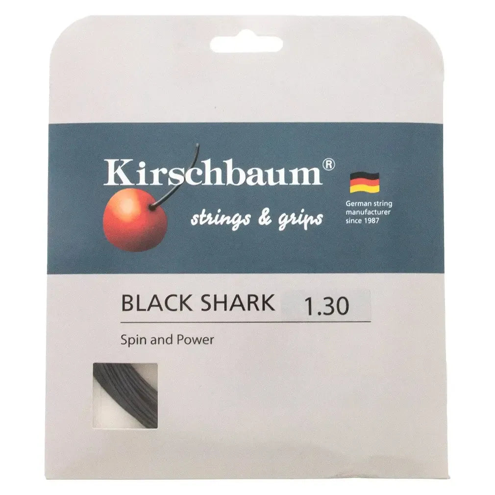Pro Line II 1.30 Black Tennis String-Strings-Kirschbaum-KIRPROLIIBK16SETcopy-Tennis Express