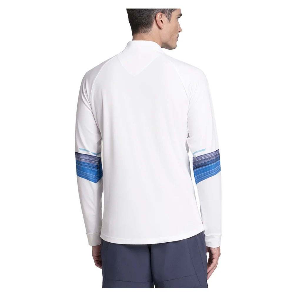 Men's Downforce 1/4 Zip Long Sleeve Tennis Top Peacoat