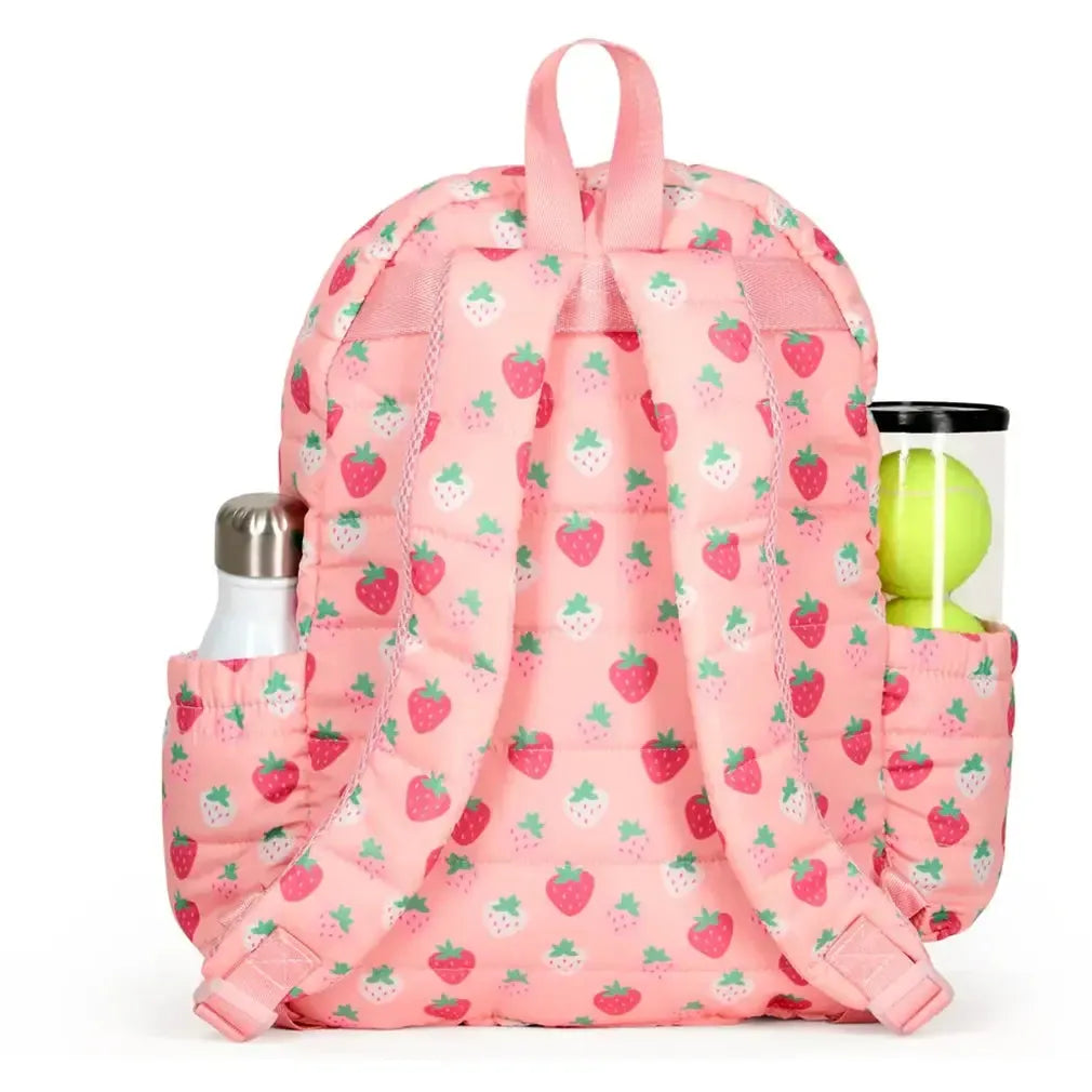 Little Love Tennis Backpack Strawberry Puffer