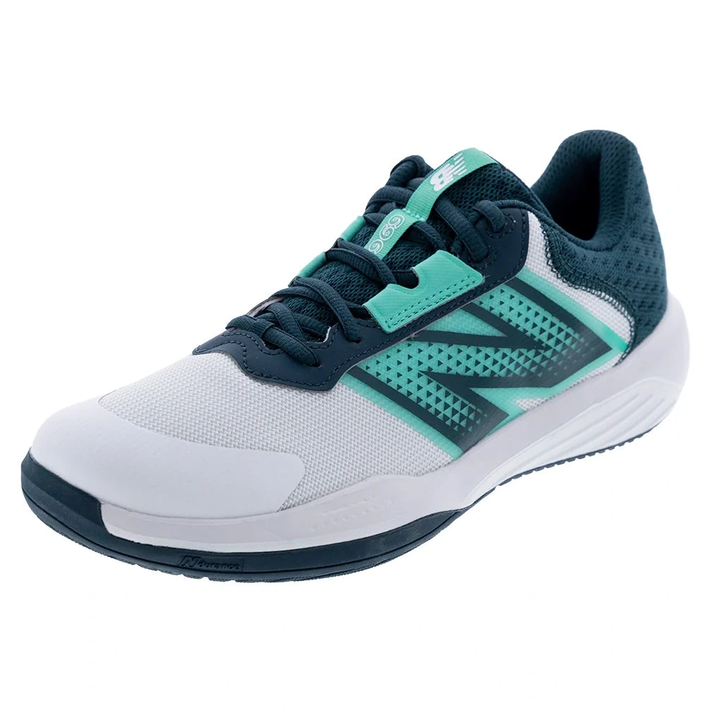 Men's 696v6 2E Width Tennis Shoes White and Medusa Green-Footwear-New Balance-M6962Z62E_685cc07a-a410-4697-bae1-9a7de29ac91f-Tennis Express