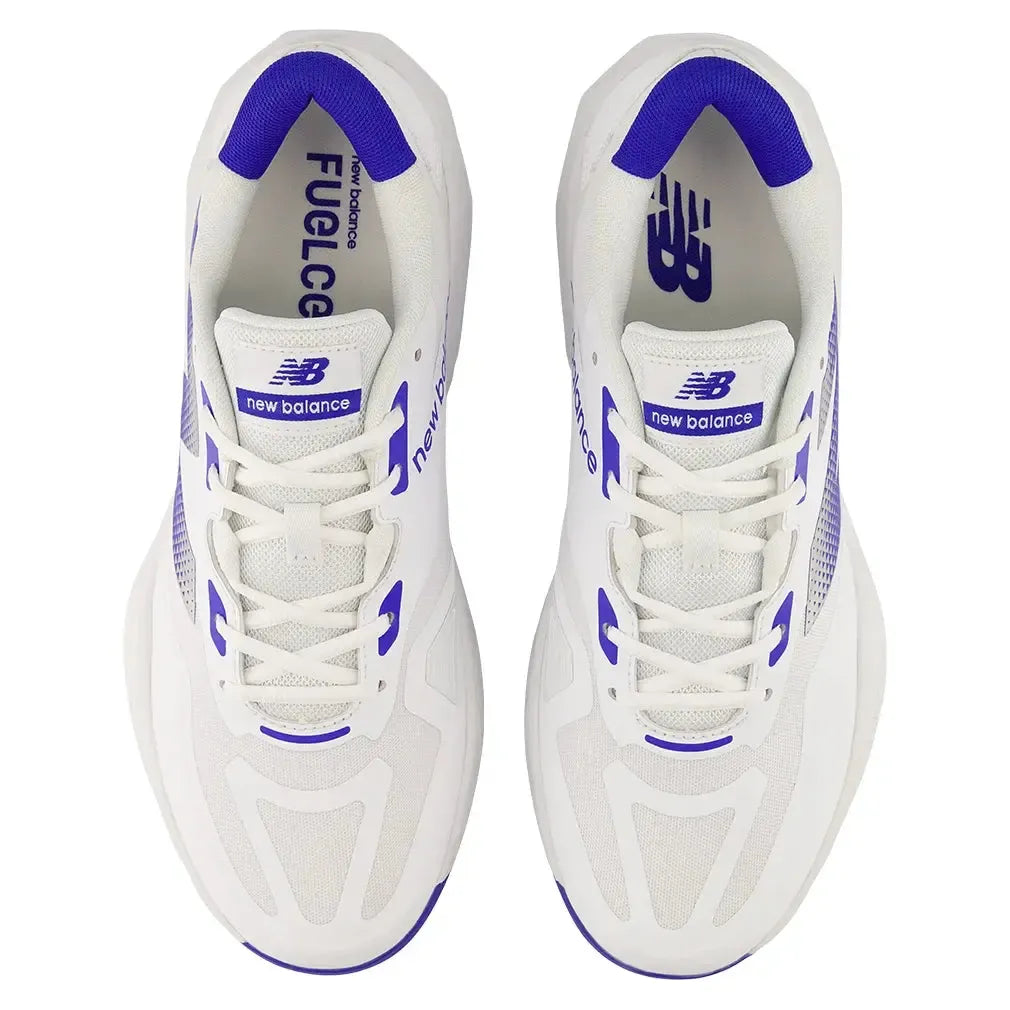 Men's FuelCell 796v4 D Width Tennis Shoes White and Blue Gemstone