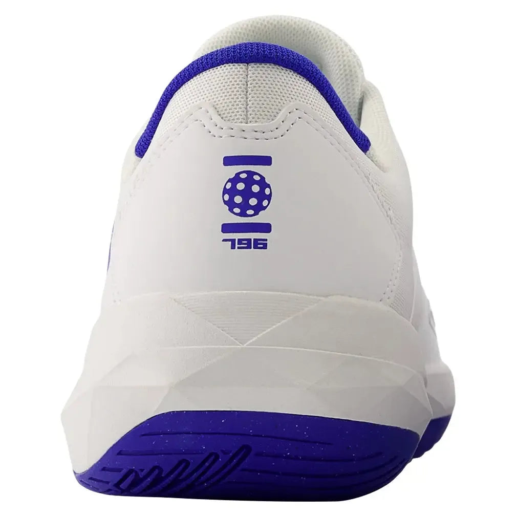 Men's FuelCell 796v4 D Width Tennis Shoes White and Blue Gemstone