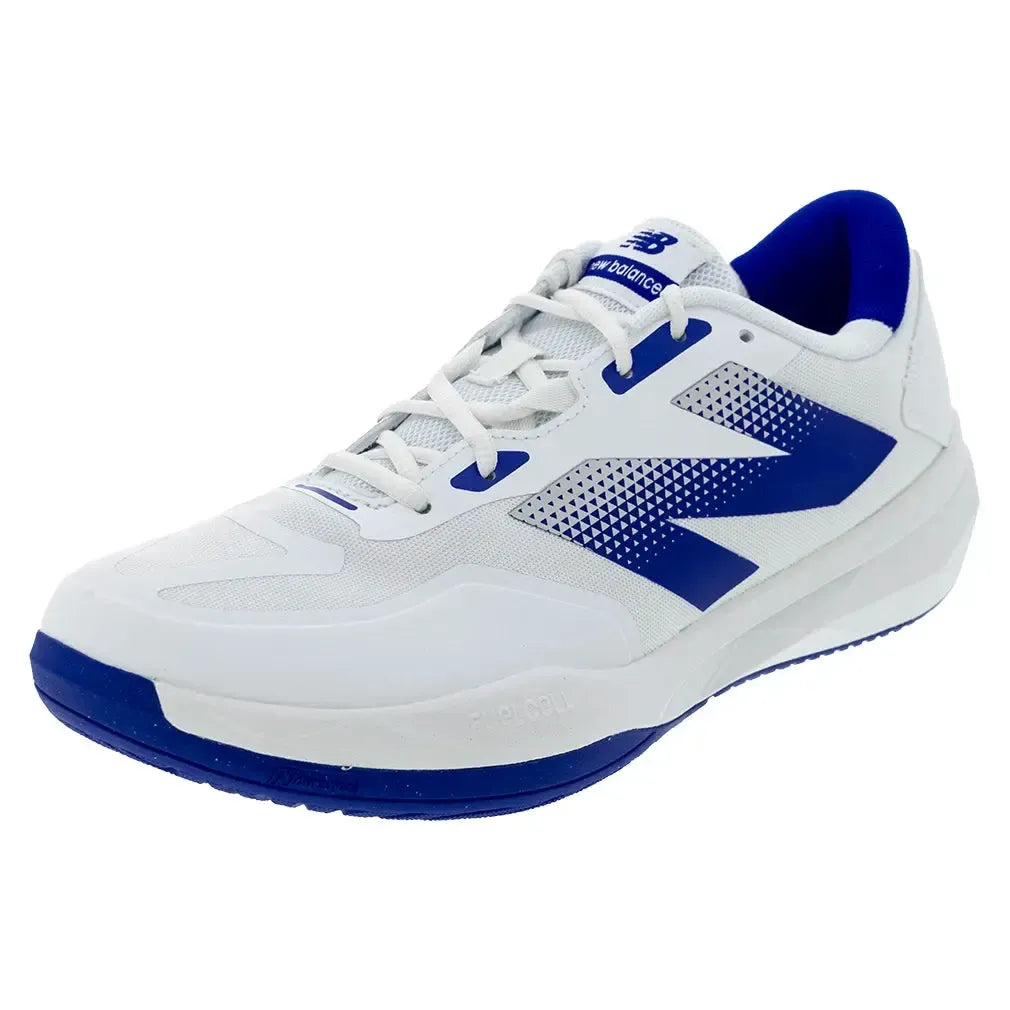 Men's FuelCell 796v4 D Width Tennis Shoes White and Blue Gemstone-Footwear-New Balance-MCH796G4D-F25copy-Tennis Express