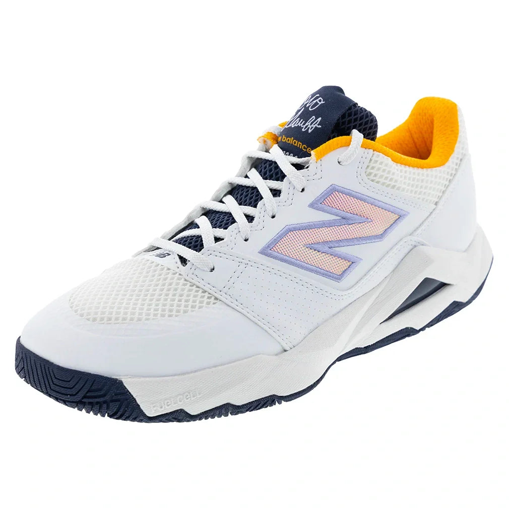 Men's Delray D Width Tennis Shoes Apollo Gold and Boysenberry-Footwear-New Balance-MCHCODAOD-H25-Tennis Express