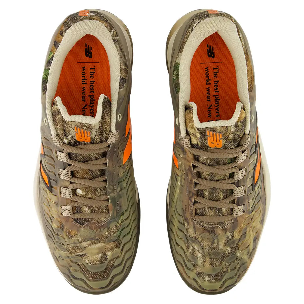 Men's Fresh Foam X CT-Rally v2 D Width Tennis Shoes Dark Camo and Wakame