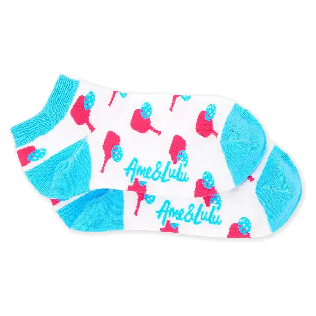 Women's Meet Your Match Pickleball Socks 3 Pack Pink Paddles