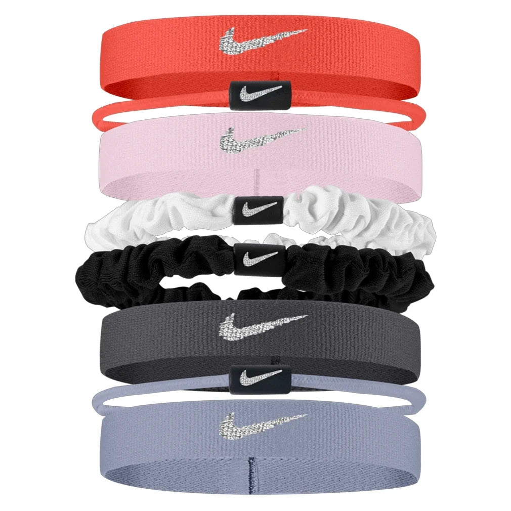 Unisex Flex Classic Mixed Hair Ties 8 Pack Metallic Ember Glow and Thunder Grey-Accessories-Nike-N1014433-807-1-706951Tennis Express