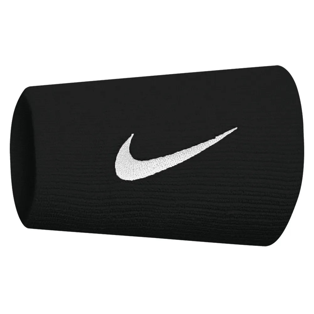Premier Doublewide Tennis Wristbands 2 Pack Black and White-Accessories-Nike-NNN51-010U25-1-[Sku]-Tennis Express