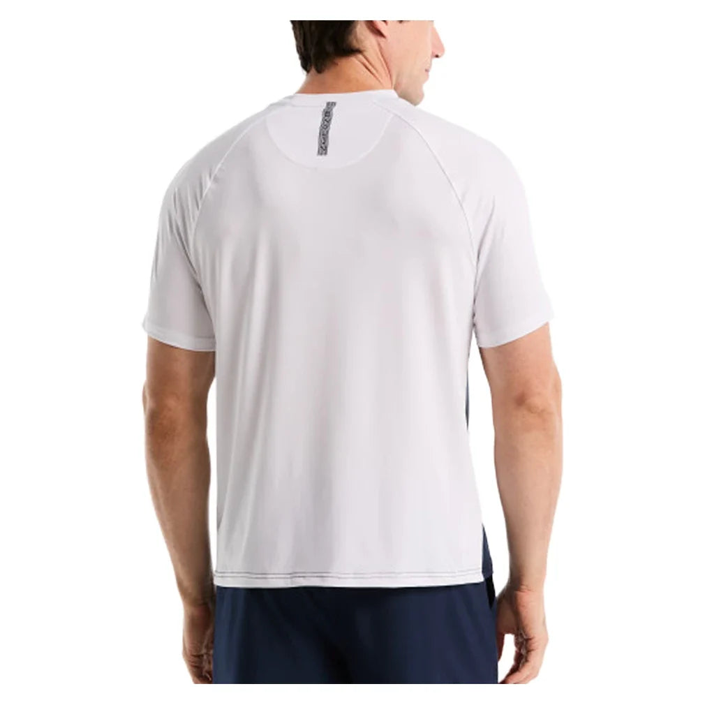 Men's Raglan Blocked Tennis Crew Malibu Blue