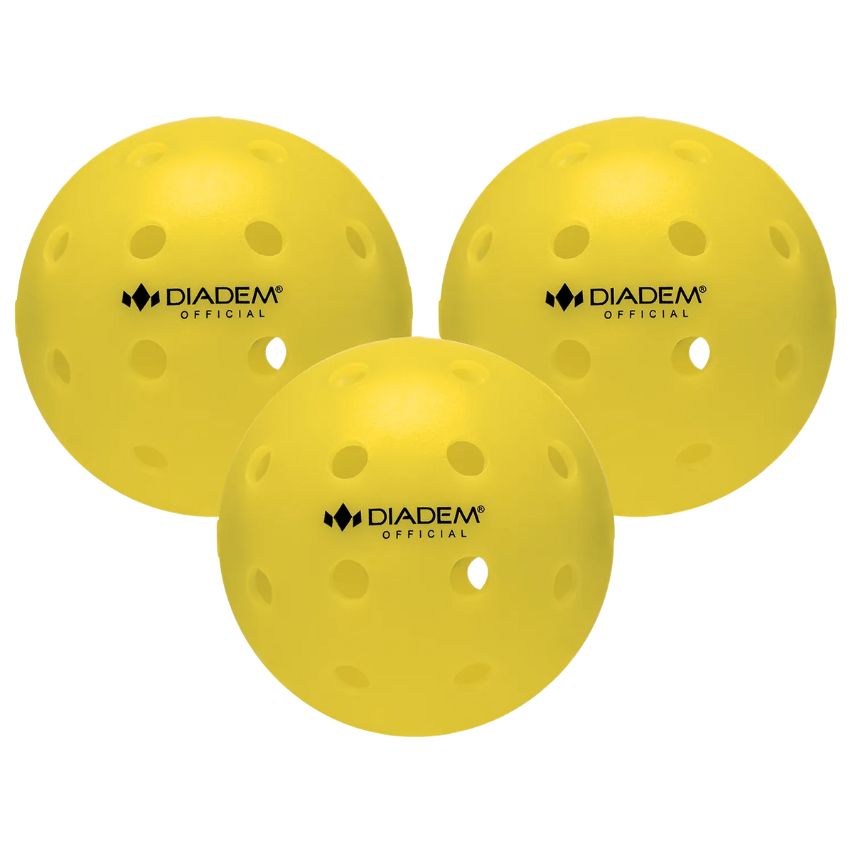 Power 3 Pack Pickleball Balls Yellow-Balls-Diadem-Official_Pickleball-back_3_pack_yellow_1800x1800_4e471f9f-0610-4f31-9cbe-22297fb279fb-Tennis Express
