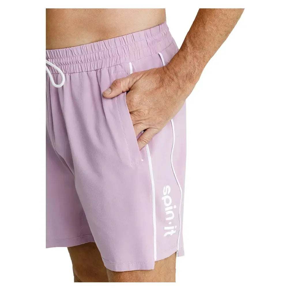 Men's David 7 Inch Pickelball Shorts Lavender Mist