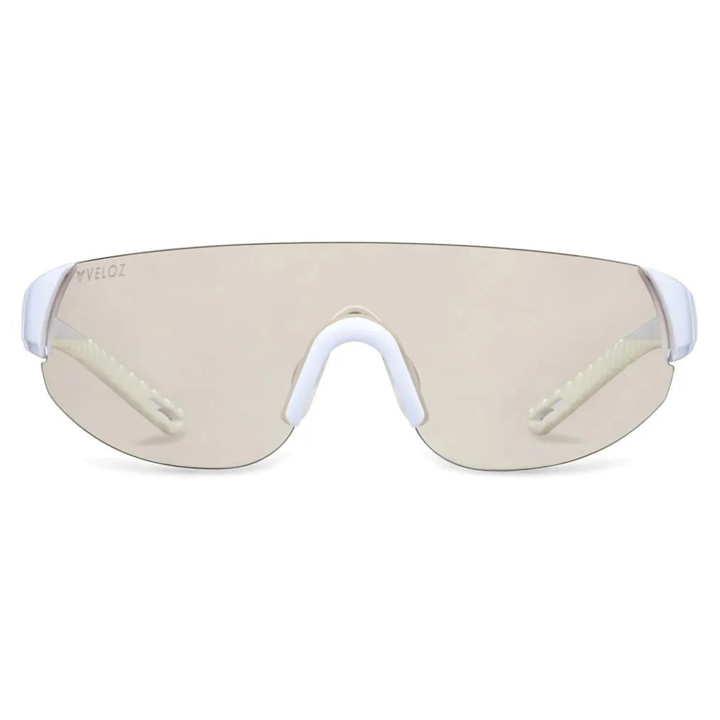 Shield Pickleball Eyewear White and Light Smoke