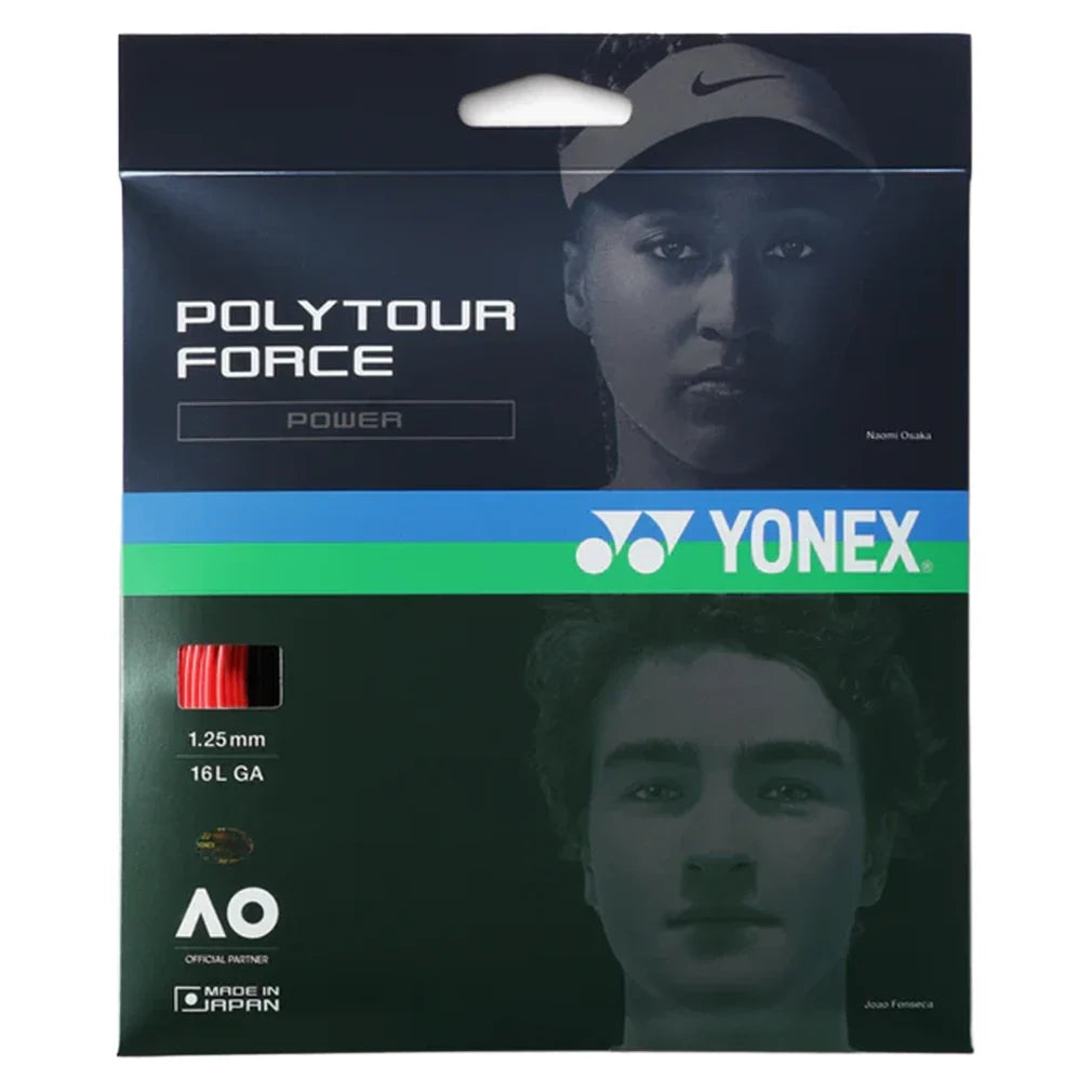 Polytour Force Tennis String Bright Red