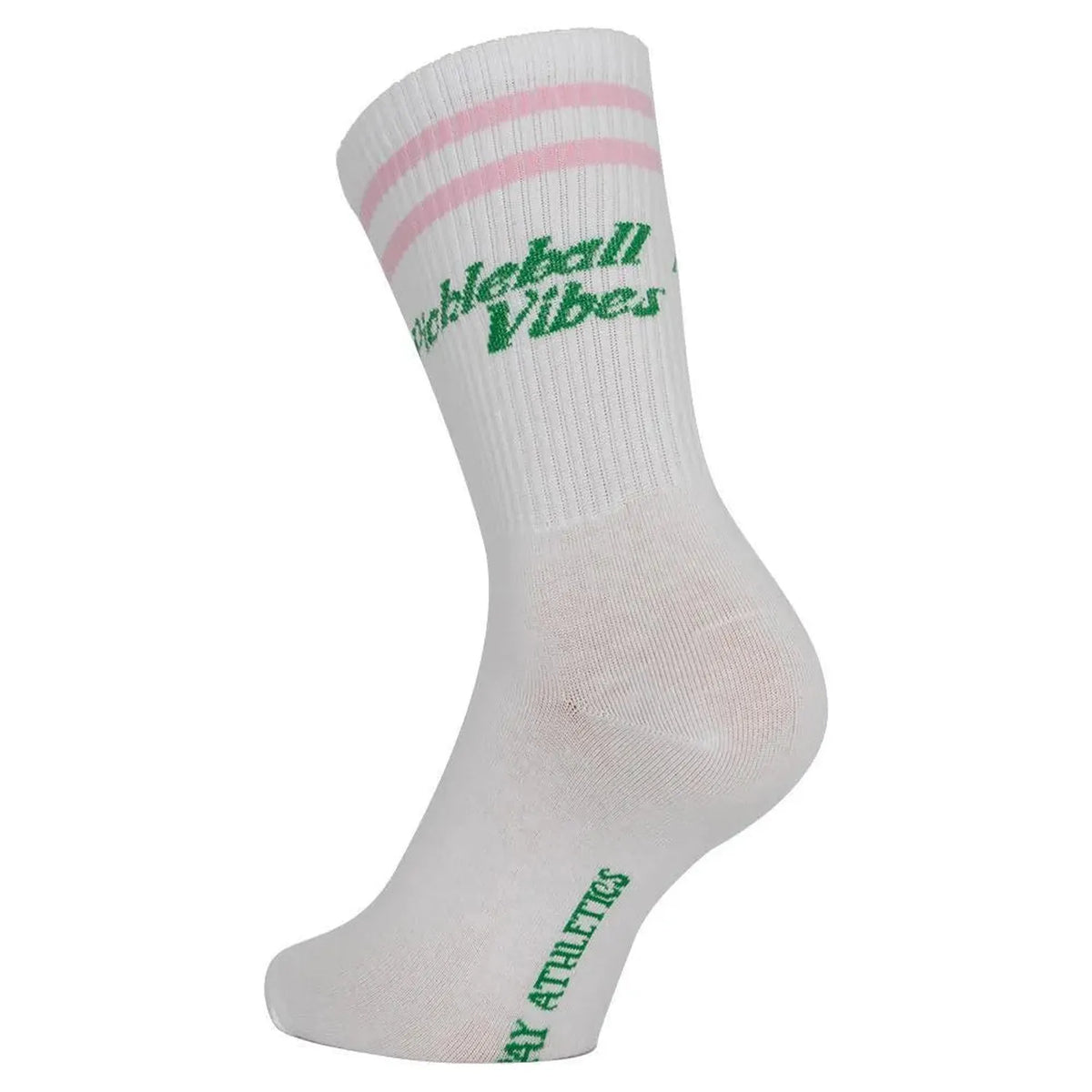 Pickleball Vibes Socks Pink and Green
