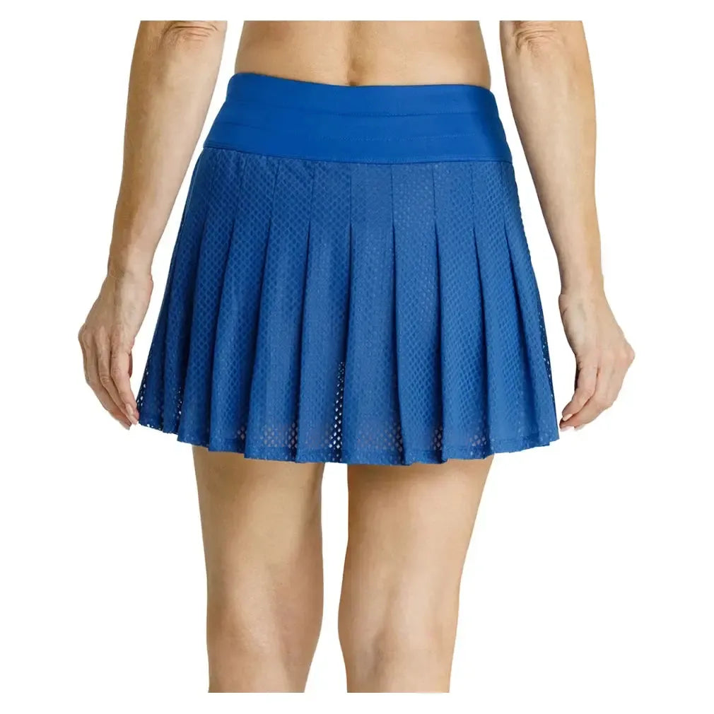 Women's Kelli 14.5 Inch Pleated Pickleball Skort Monaco Blue