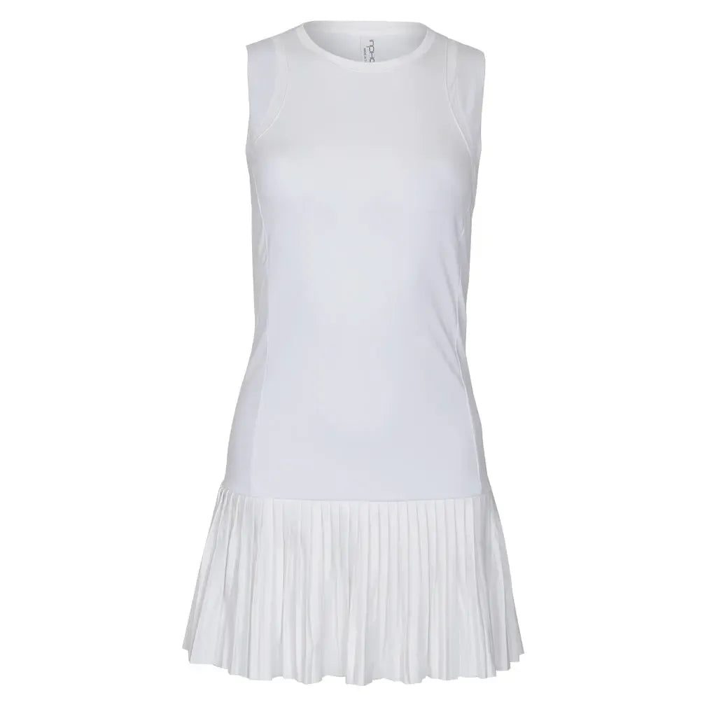 Women's Elle Tennis Dress White-Apparel-Inphorm-S25001-001F25-Tennis Express