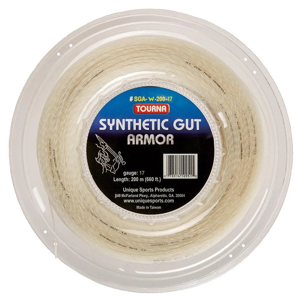 Synthetic Gut Armor Tennis String Reel White-Strings-Tourna-SGA-W200R-17-1-Tennis Express