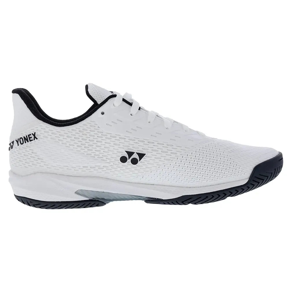 Men's Power Cushion AD-Accel All Court Tennis Shoes White and Black