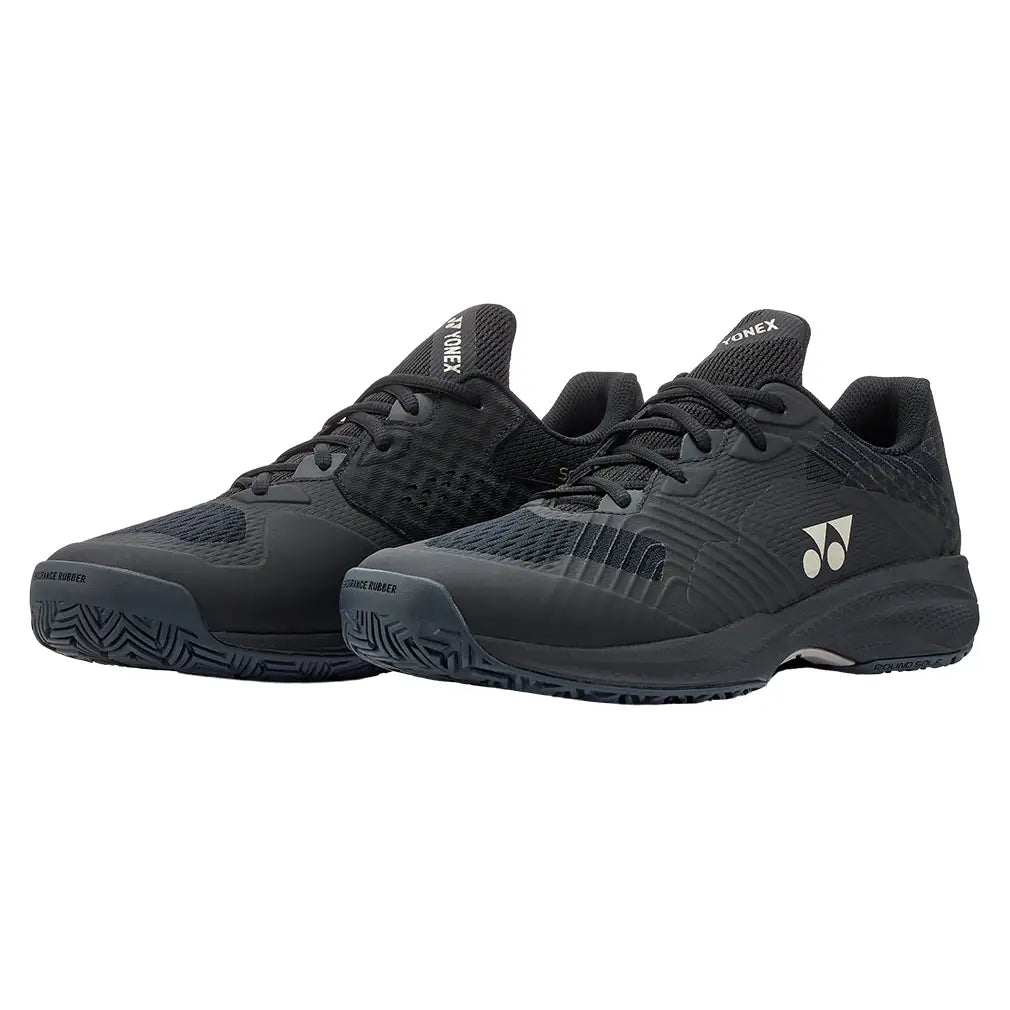 Men's Power Cushion SONICAGE Tennis Shoes Black and Mocha Gray