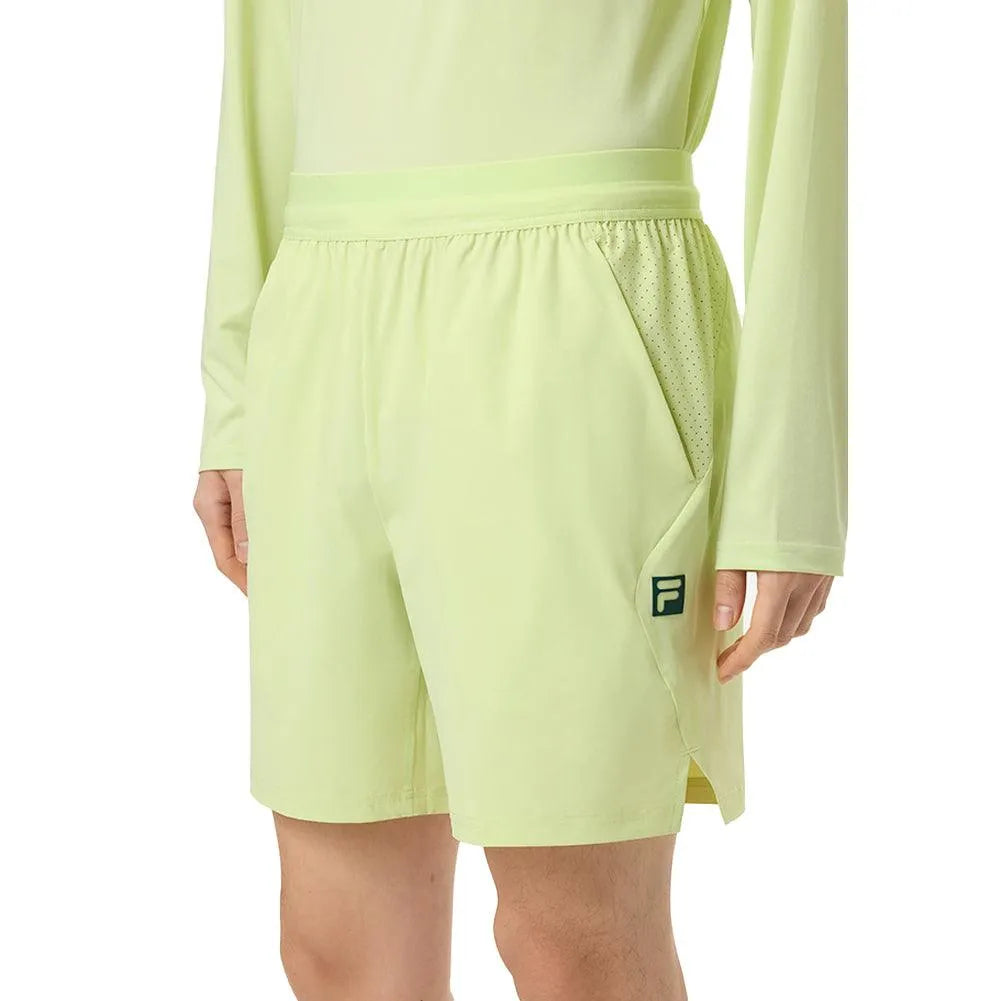 Men's Center Court Ace Swift 7 Inch Tennis Short Shadow Lime and Rainforest-Apparel-Fila-TM511113-303_212feefd-1c11-4ea4-8b06-c23687ff6031-Tennis Express