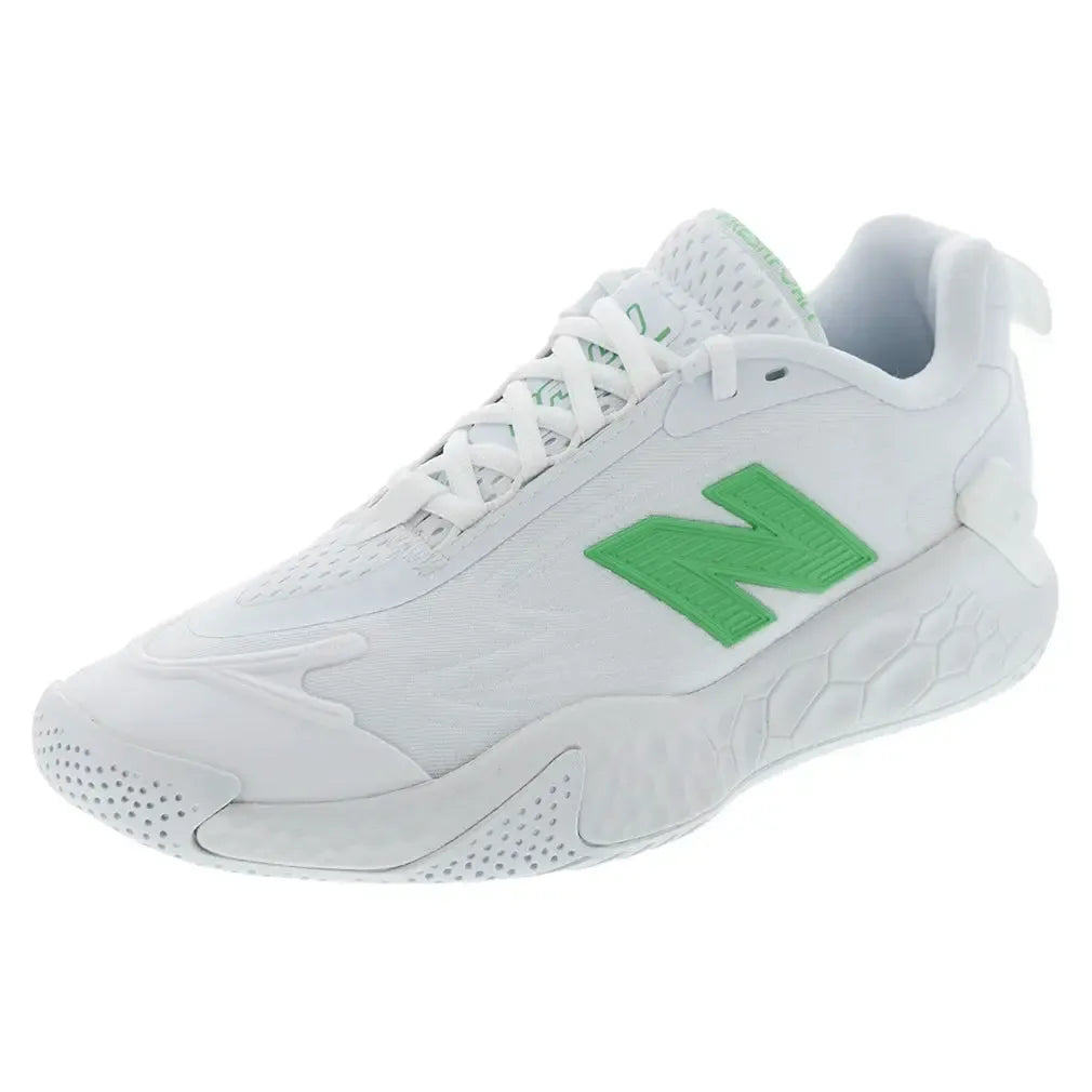Women's Fresh Foam X CT-Rally B Width Tennis Shoes White and Green Apple-Footwear-New Balance-WCHRALGB-U25copy-Tennis Express