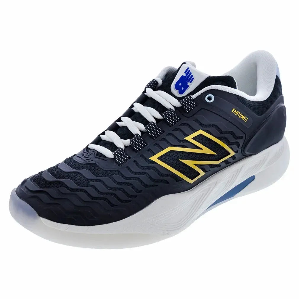 Women's Fresh Foam X CT-Rally v2 B Width Tennis Shoes Black and Apollo Gold-Footwear-New Balance-WCHRALP2B-H25copy-Tennis Express