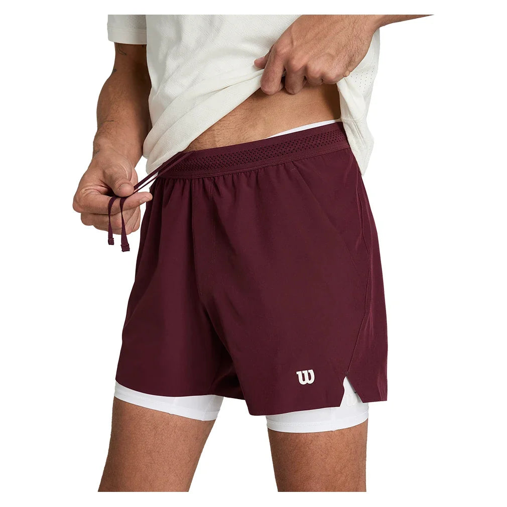 Men's Tournament Unlined 7 Inch Tennis Short Port Royale-Apparel-Wilson-Port Royale-S, [current_file_name-Tennis Express