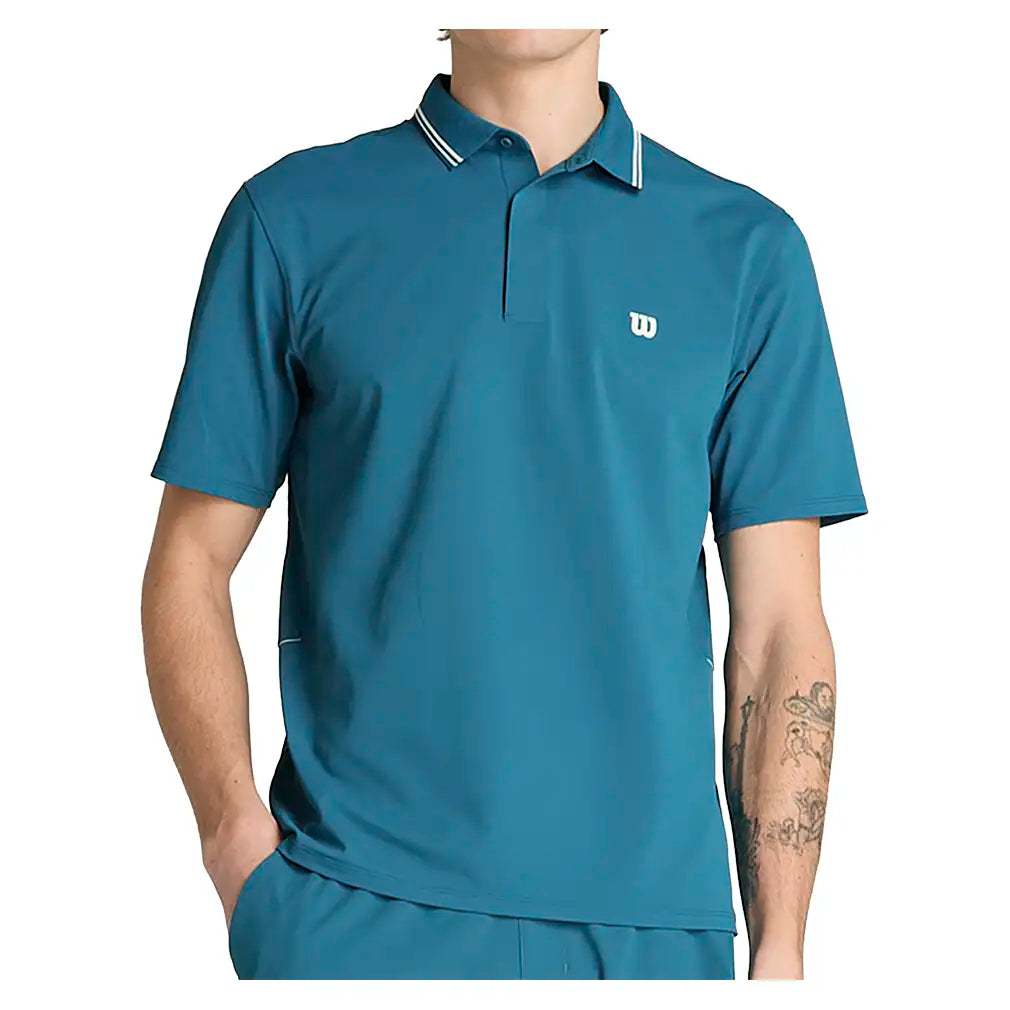 Men's Challengers Technical Tennis Polo-Apparel-Wilson-WM00507-S26-b-3-Tennis Express