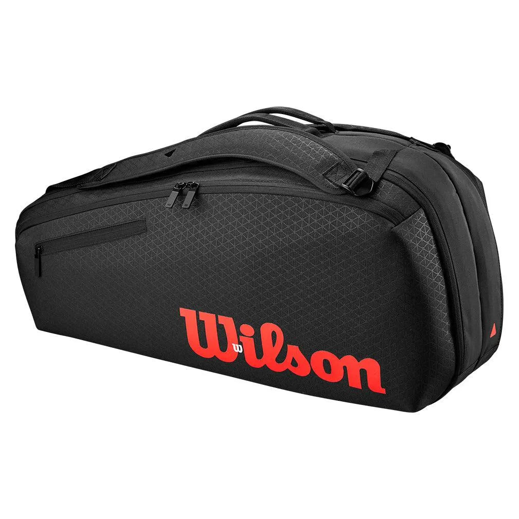 Clash V3 6 Pack Tennis Racquet Bag Black and Infrared