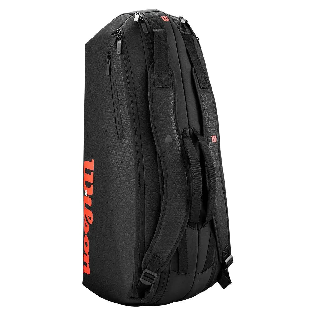 Clash V3 6 Pack Tennis Racquet Bag Black and Infrared