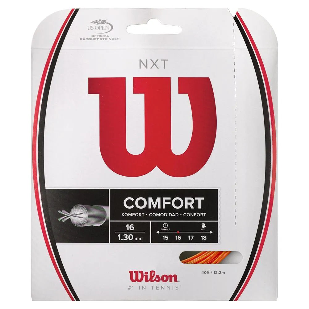 NXT Tennis String Neon Orange-Strings-Wilson-WR8312002-Tennis Express