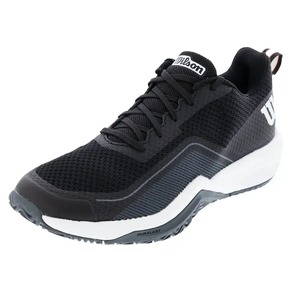 Men's Rush Pro Lite Tennis Shoes Black and Ebony-Footwear-Wilson-WRS333210-S2401copy-Tennis Express