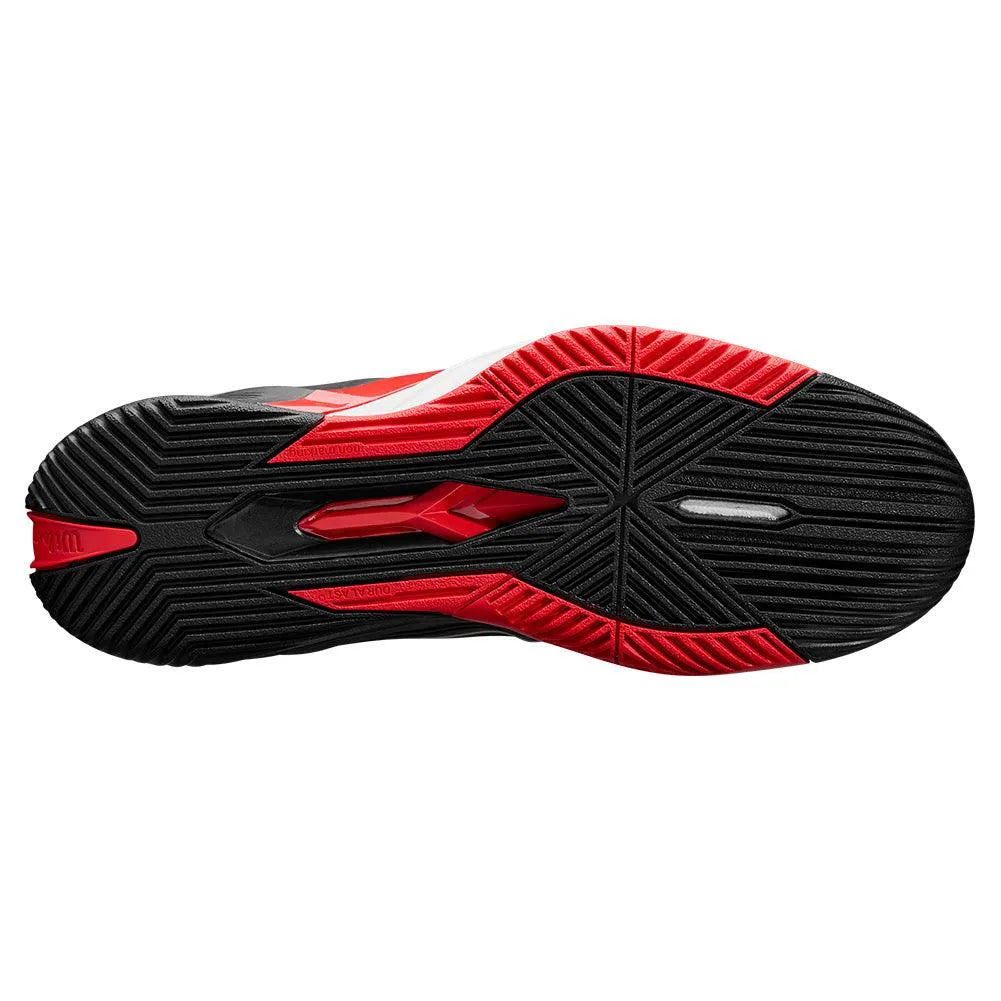 Men's Rush Pro 4.5 Tennis Shoes Black and Infrared
