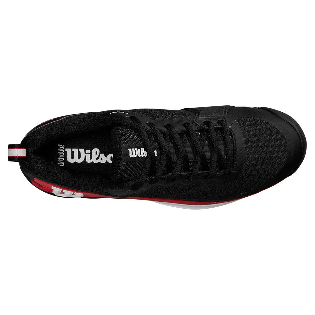 Men's Rush Pro 4.5 Tennis Shoes Black and Infrared
